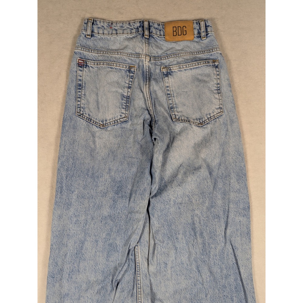 BDG Urban Outfitters Womens Light Wash High‎ Waisted Barrel Leg Baggy Jeans 27W - Picture 5 of 8
